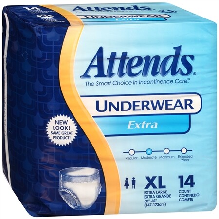 Attends Adult Protective Underwear X-Large 58-68in PK/14 #AP0740 8 PACK