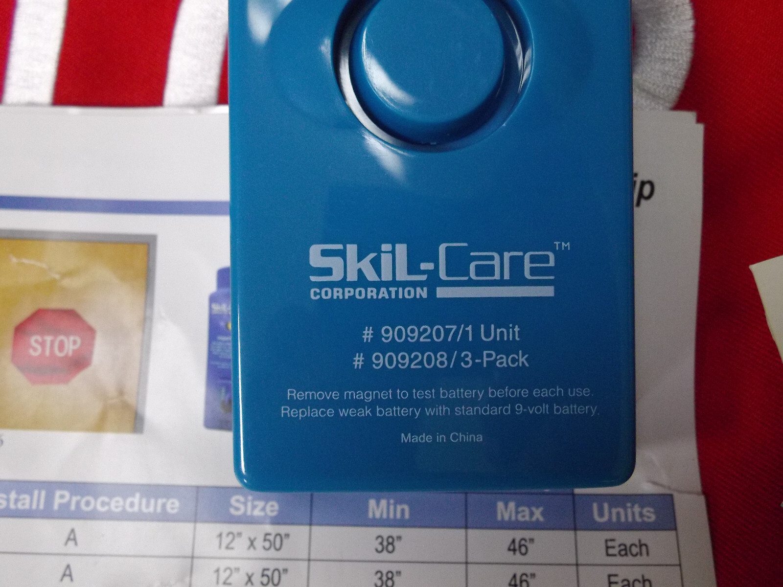 Skil-Care Corp Econo Alarm 909207 with Stop Strip with Magnets