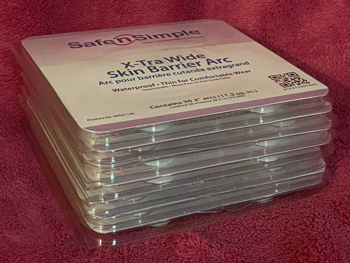 Safe n Simple SNS21130 X-Tra Wide Skin Barrier Arc 210 Arcs! exp 2026 NEW
