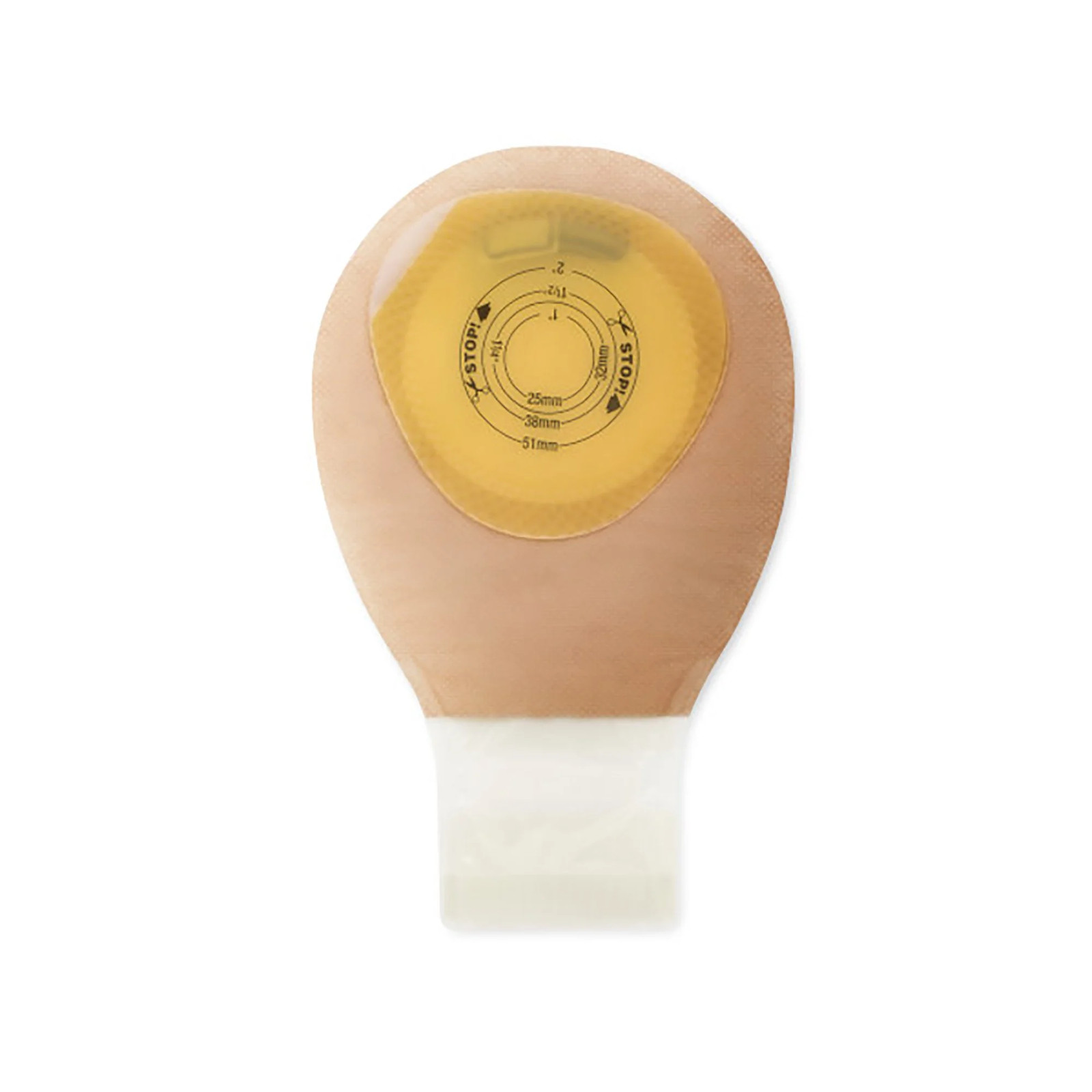 Pouchkins Child Ostomy Pouch Drainable up to 2″ Stoma 7″L 1Pc System Ultra Clear
