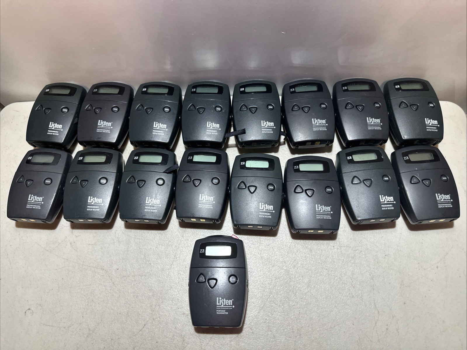 Listen (16) LR-500-072 Programmable Receiver + (1) LT-700-072 Transmitter