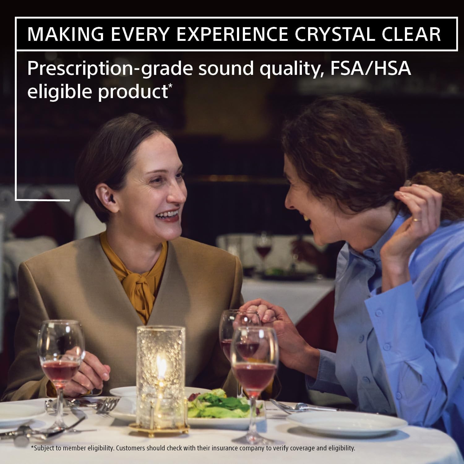 Sony CRE-C20 Self-Fitting Rechargeable OTC Hearing Aids