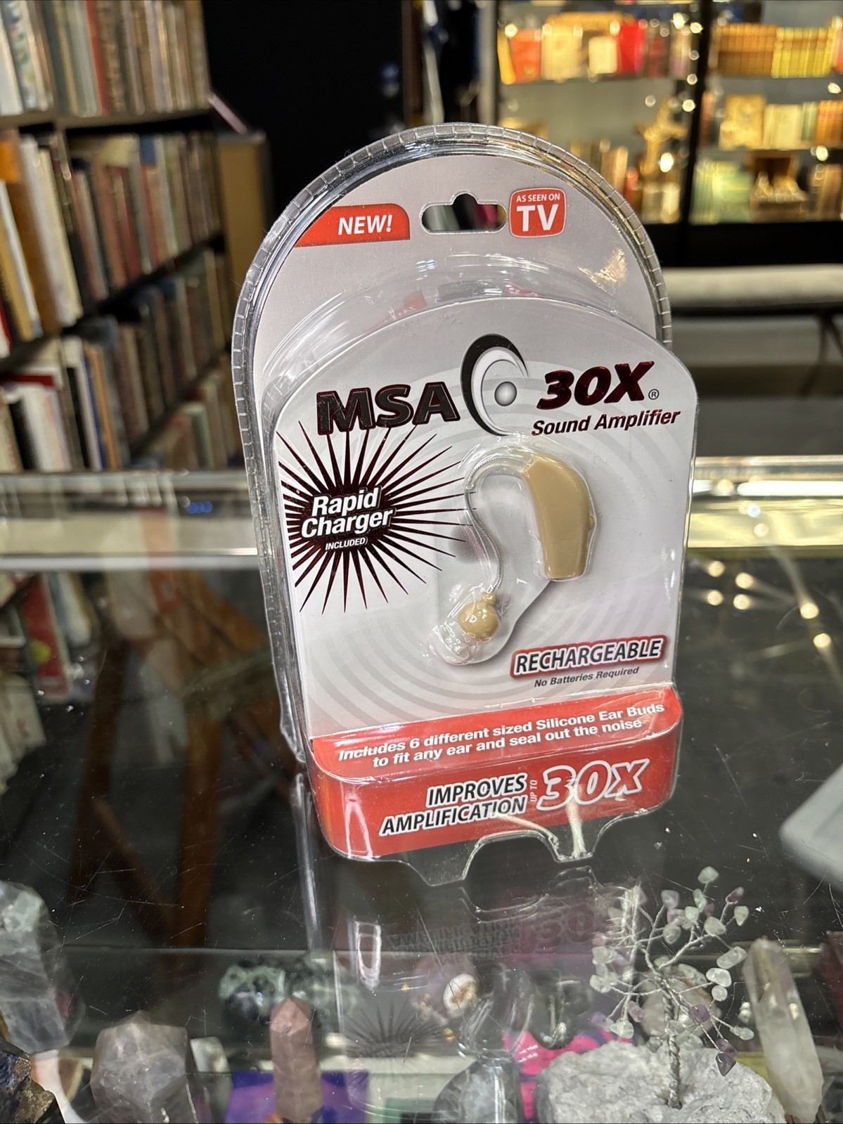 MSA 30X Sound Amplifier Rechargeable Silicone Ear Buds As Seen on TV NEW SEALED