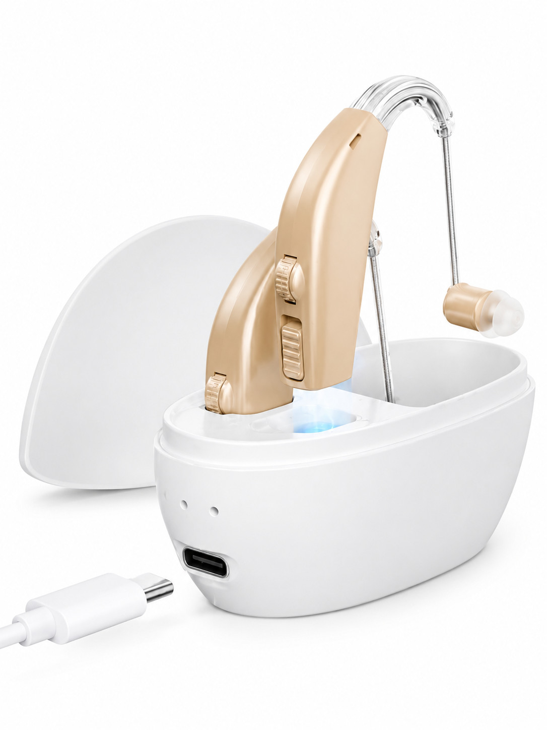 Hearing Aids Hearing Amplifiers for Seniors Rechargeable with Noise Cancelling