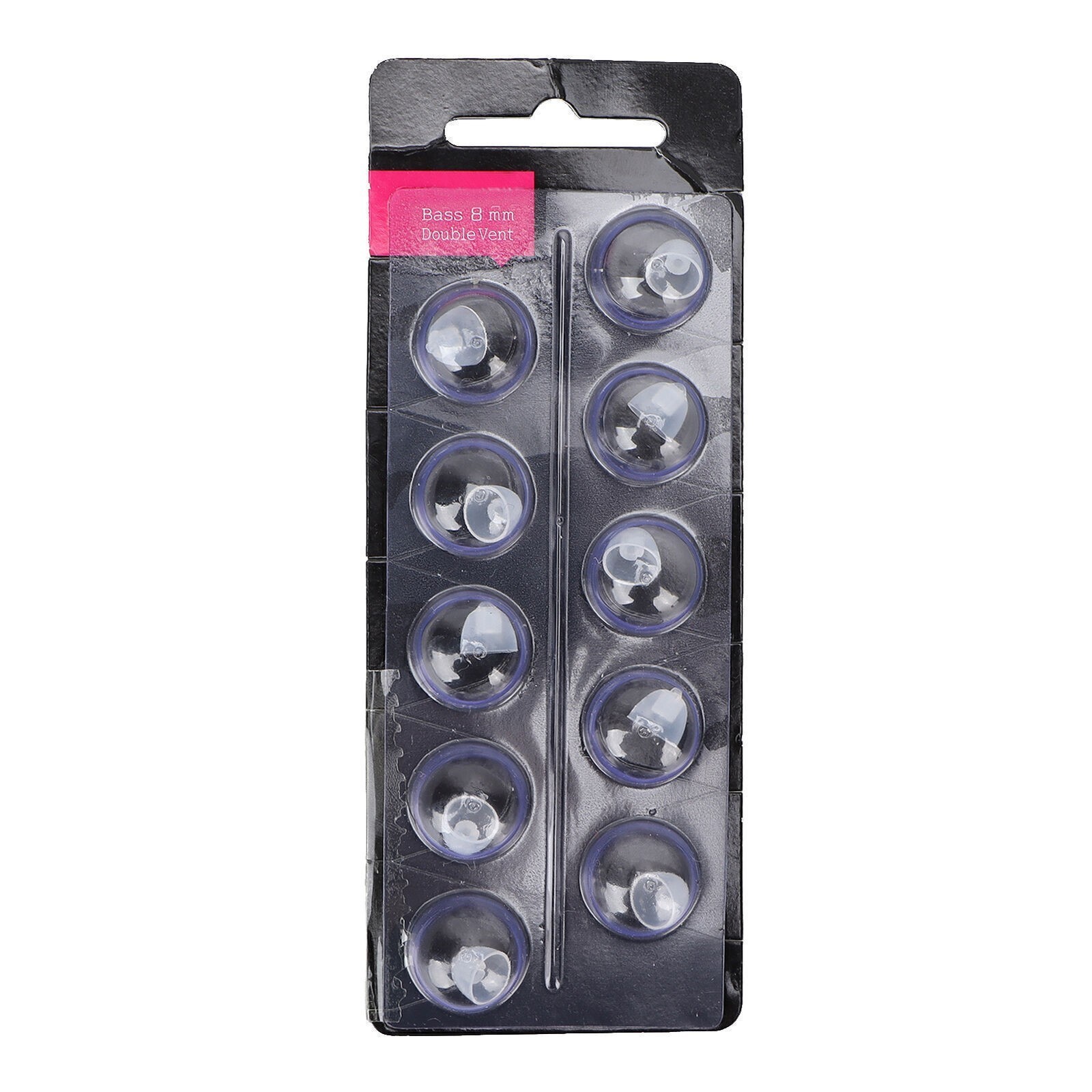 10Pcs/Pack Hearing Aid Domes 8mm Open Single Layer Washable Antistatic Bass Dome