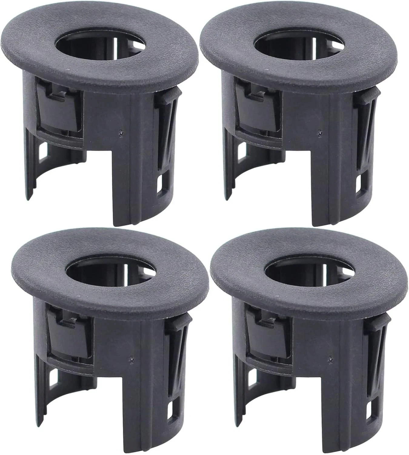 NewYall 4Pcs Black Rear Bumper Parking Aid Assist Sensor Bracket Bezel Housing 2