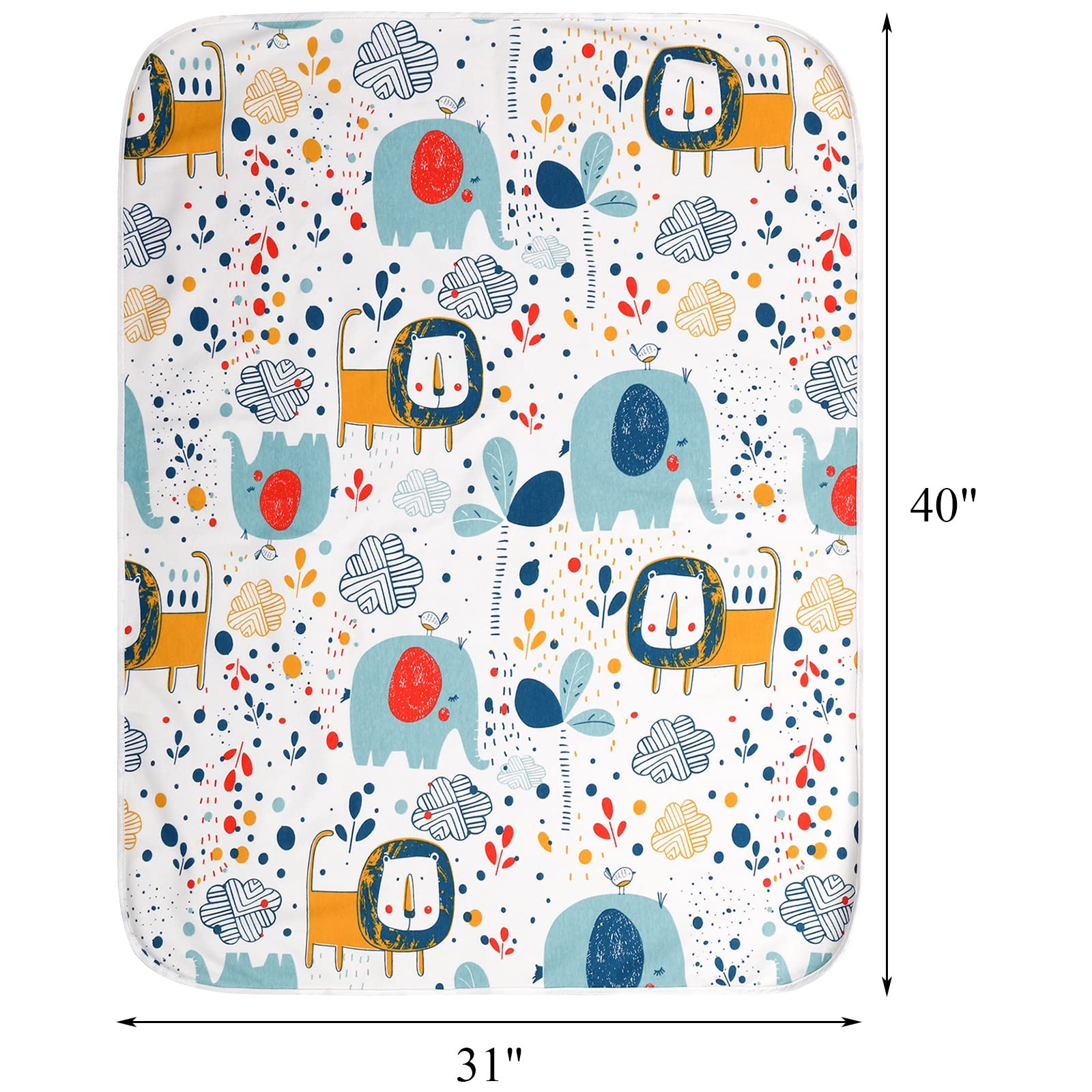 Waterproof Bed Pad 2 Pack Washable Underpad Incontinence Cover Kids Pets
