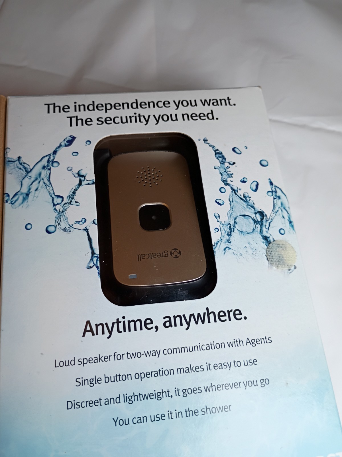 GreatCall 5Star Urgent Response Medical Alert Device Silver Open Box