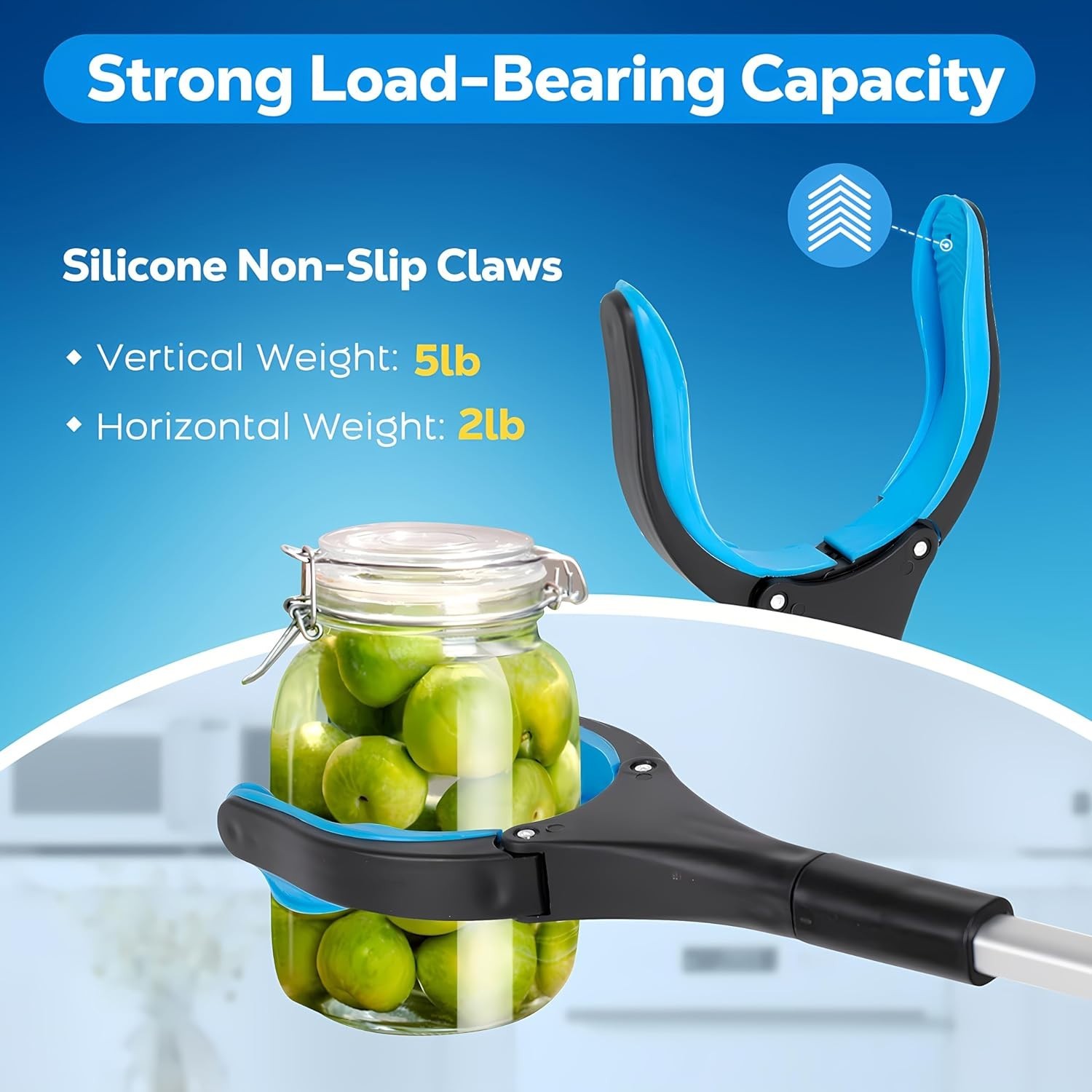 Portable 32″ Aluminum Grabber Reacher – Ideal for Seniors, Lightweight & Durable