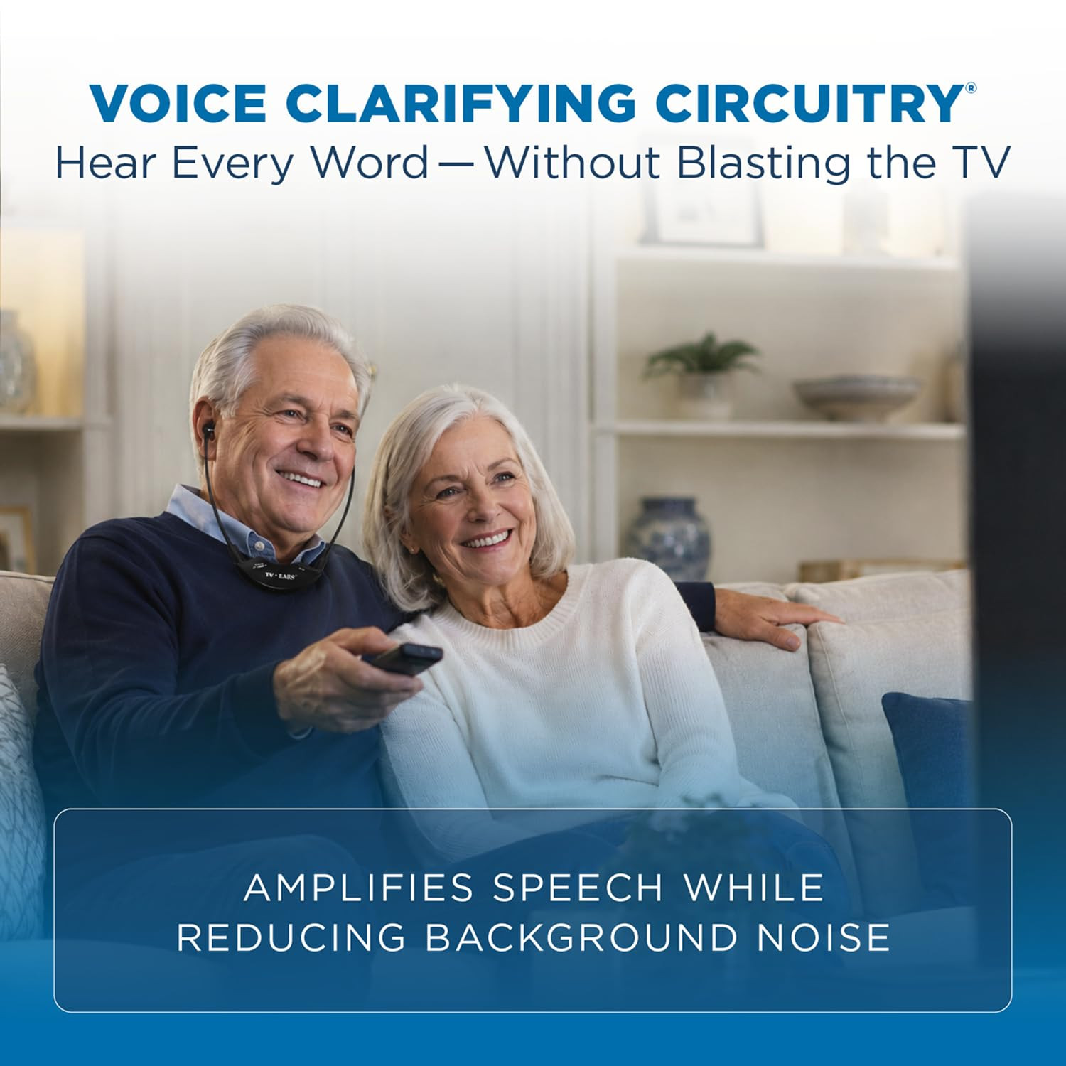 TV Ears Improved Original Wireless Headset System for TV, Hearing Assistance Hea