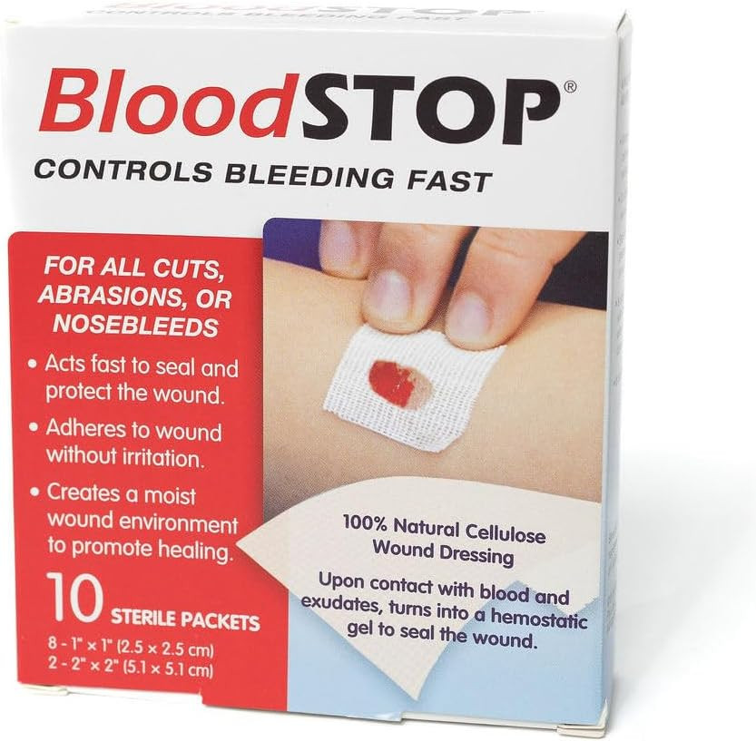 -Hemostatic Dressing: Controls Bleeding Fast, Natural, Plant-Based Wound Dressin