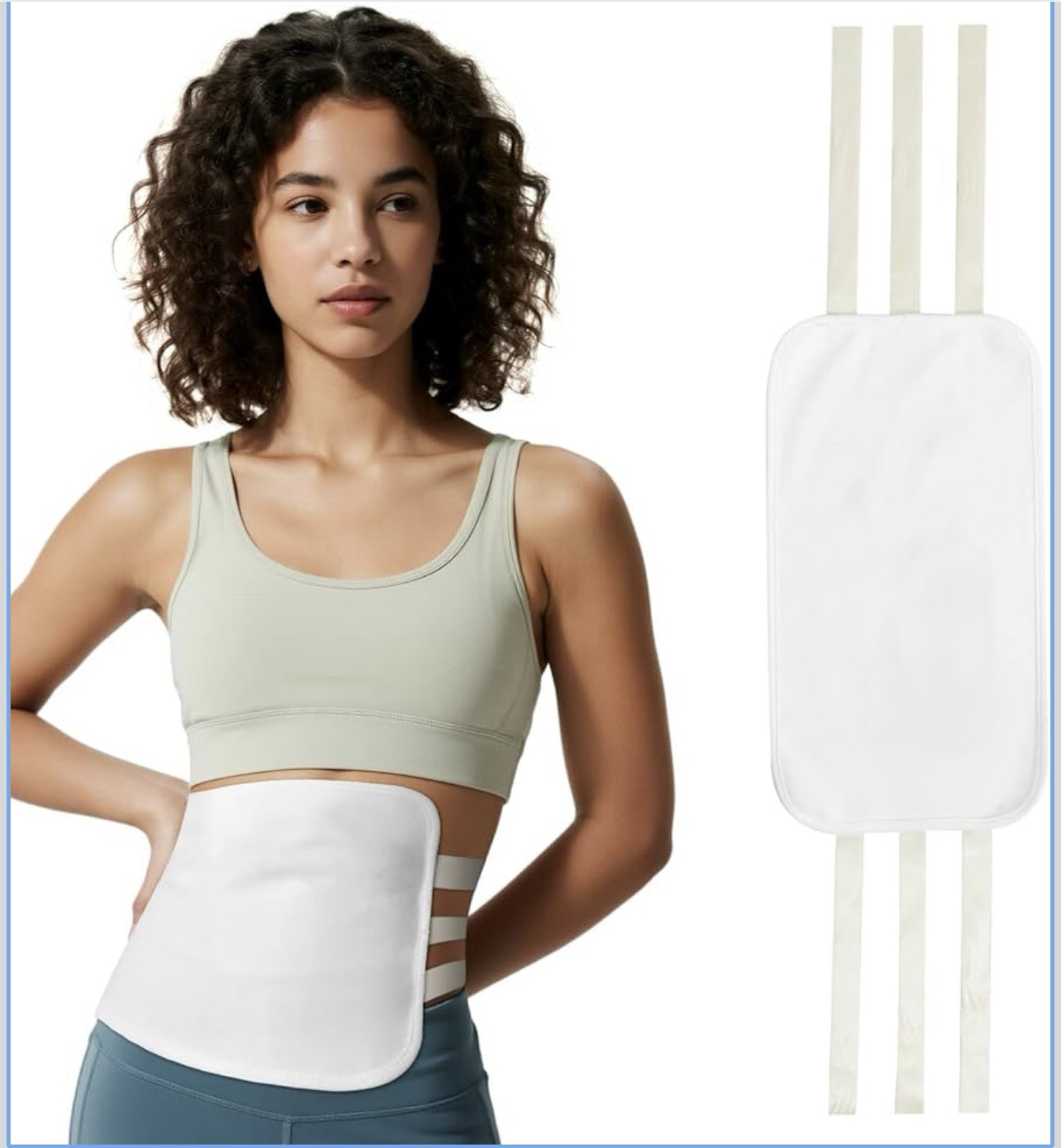 Organic Castor Oil Pack Wrap, Reusable & Adjustable White Brand New In Package
