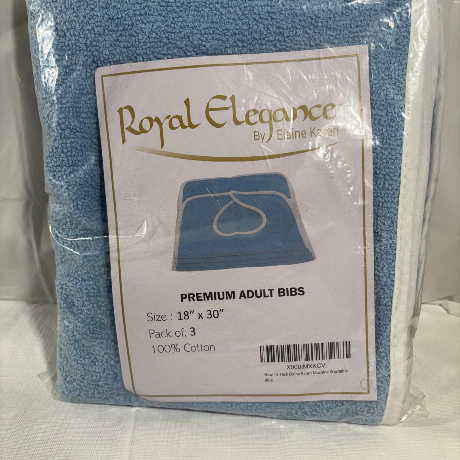 Royal Elegance by Elaine Karen Premium Adult Bibs 18” x 30”