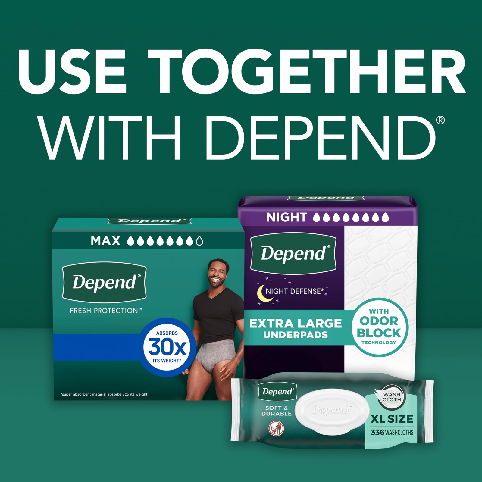 Maximum Protection Disposable Adult Diapers for Men, Small/Medium, 32 Count