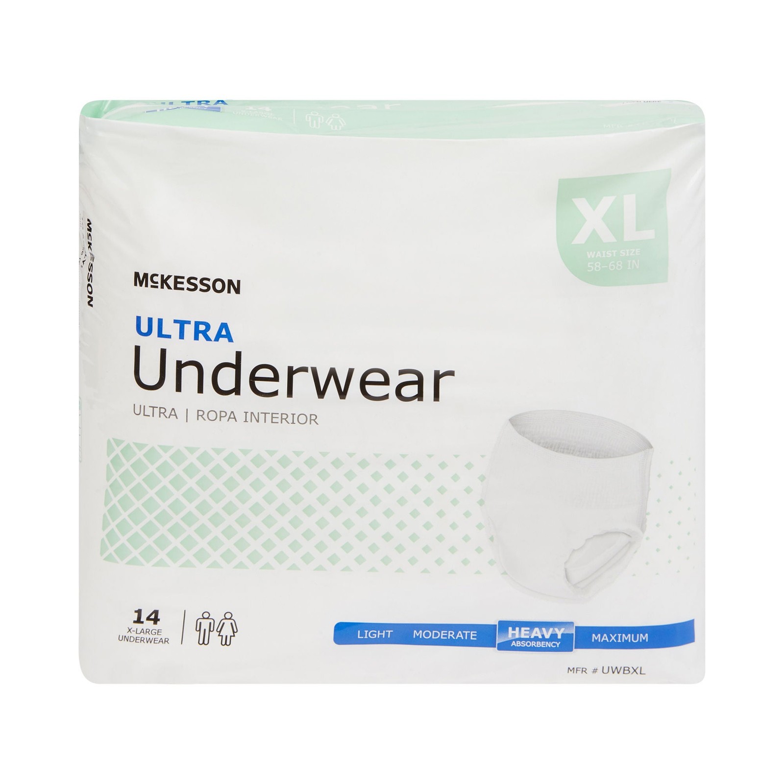 McKesson Adult Disposable Pull On Up Underwear Diapers XL Heavy Absorbency 14 Ct