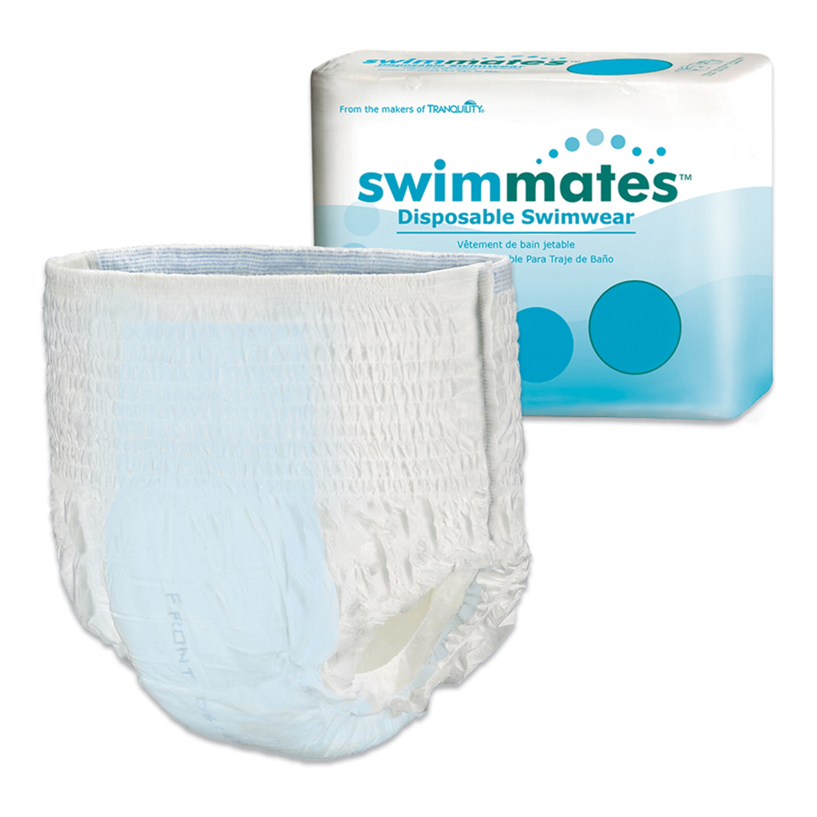 40 Adult Bowel Containment Swim Brief Swimmates Pull On Medium 34 to 48 #2845