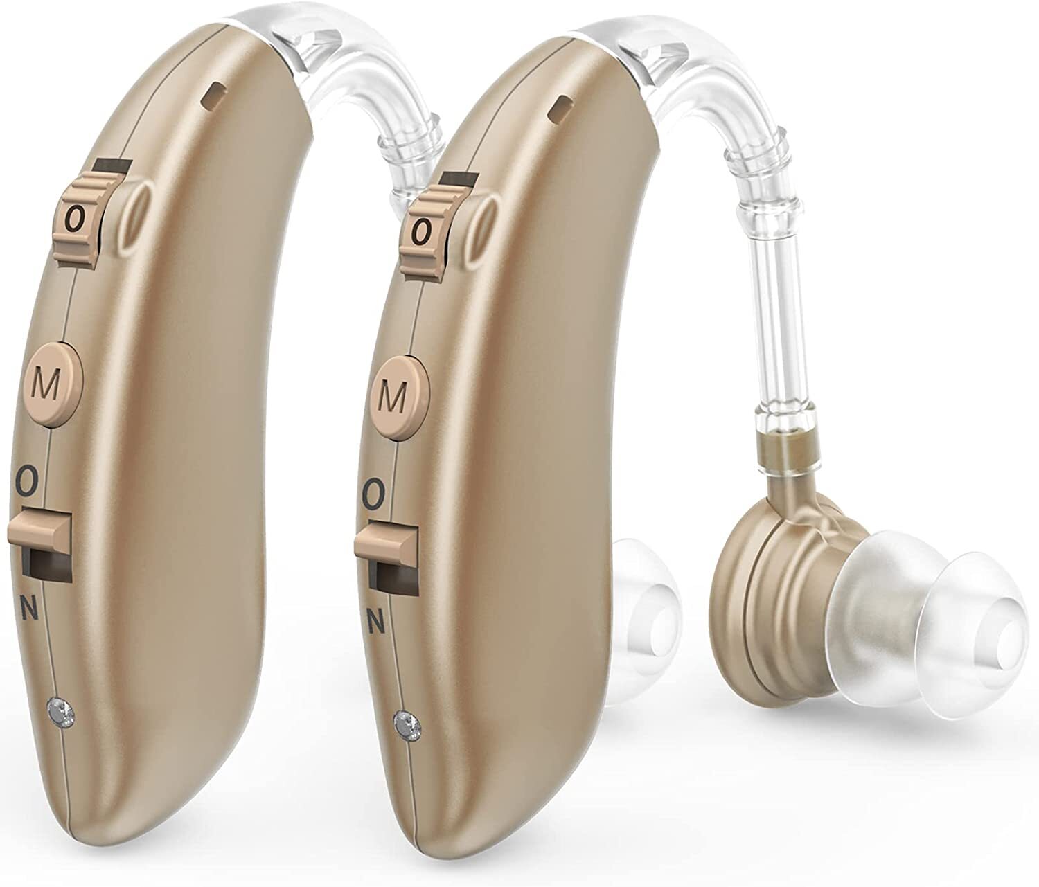 1 Pair Of Digital Hearing Aid Severe Loss Rechargeable Invisible BTE Ear Aids
