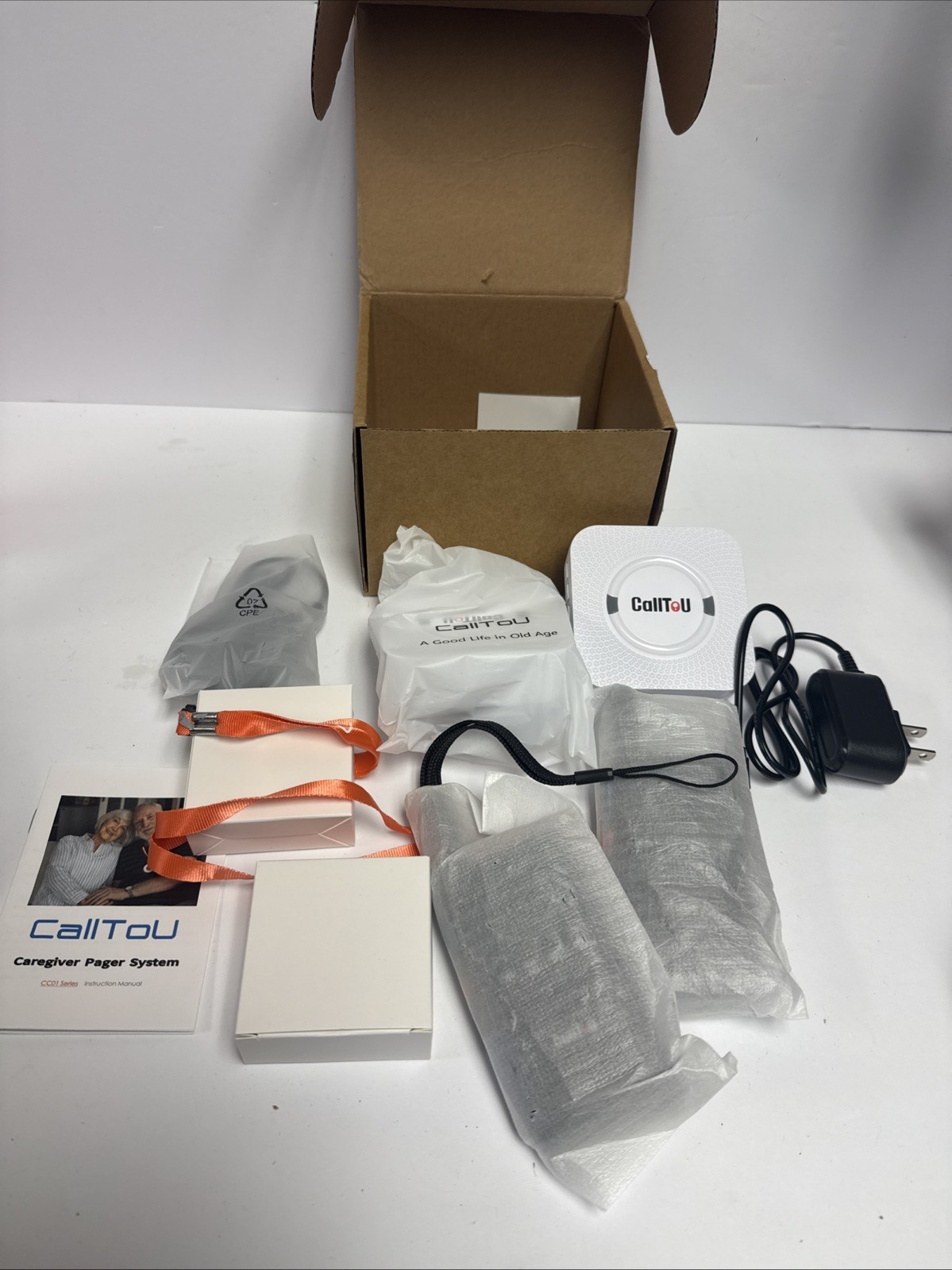 CallToU Caregiver Pager Wireless Alert Button Home Intercom System Long Range