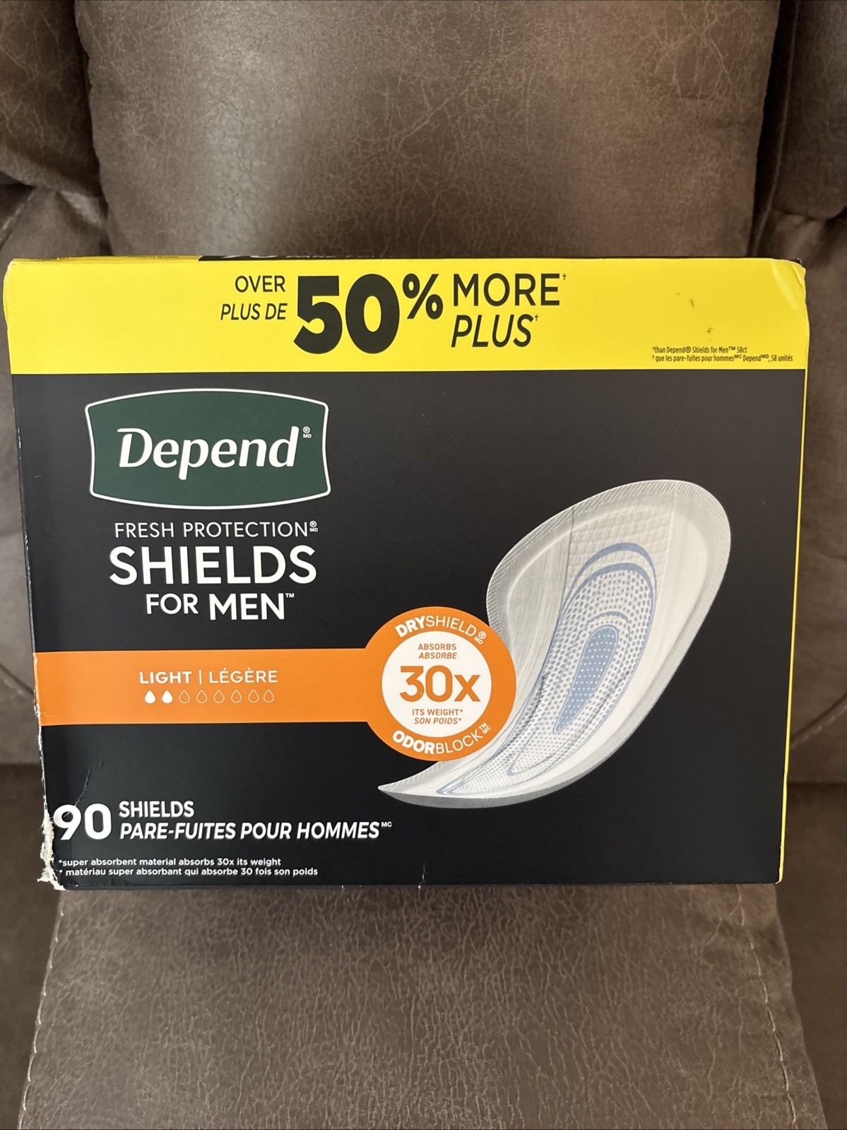 Incontinence Pads for Men Light Absorbency 90 Count