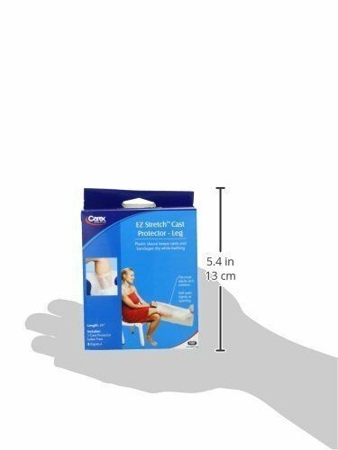 Carex EZ Stretch Cast Protector Leg Latex Free Fits Most Adult & Children 24 In