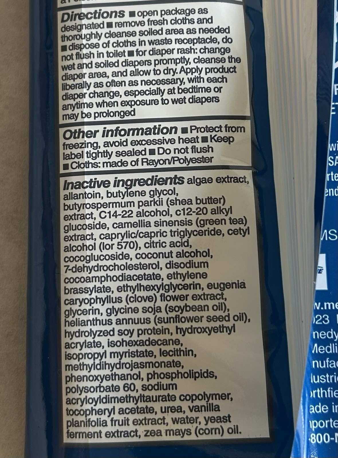 12 Packs Medline Remedy 3 in 1 Barrier Cream Cloth 8X8 EXP 2027/2028 Adult wet