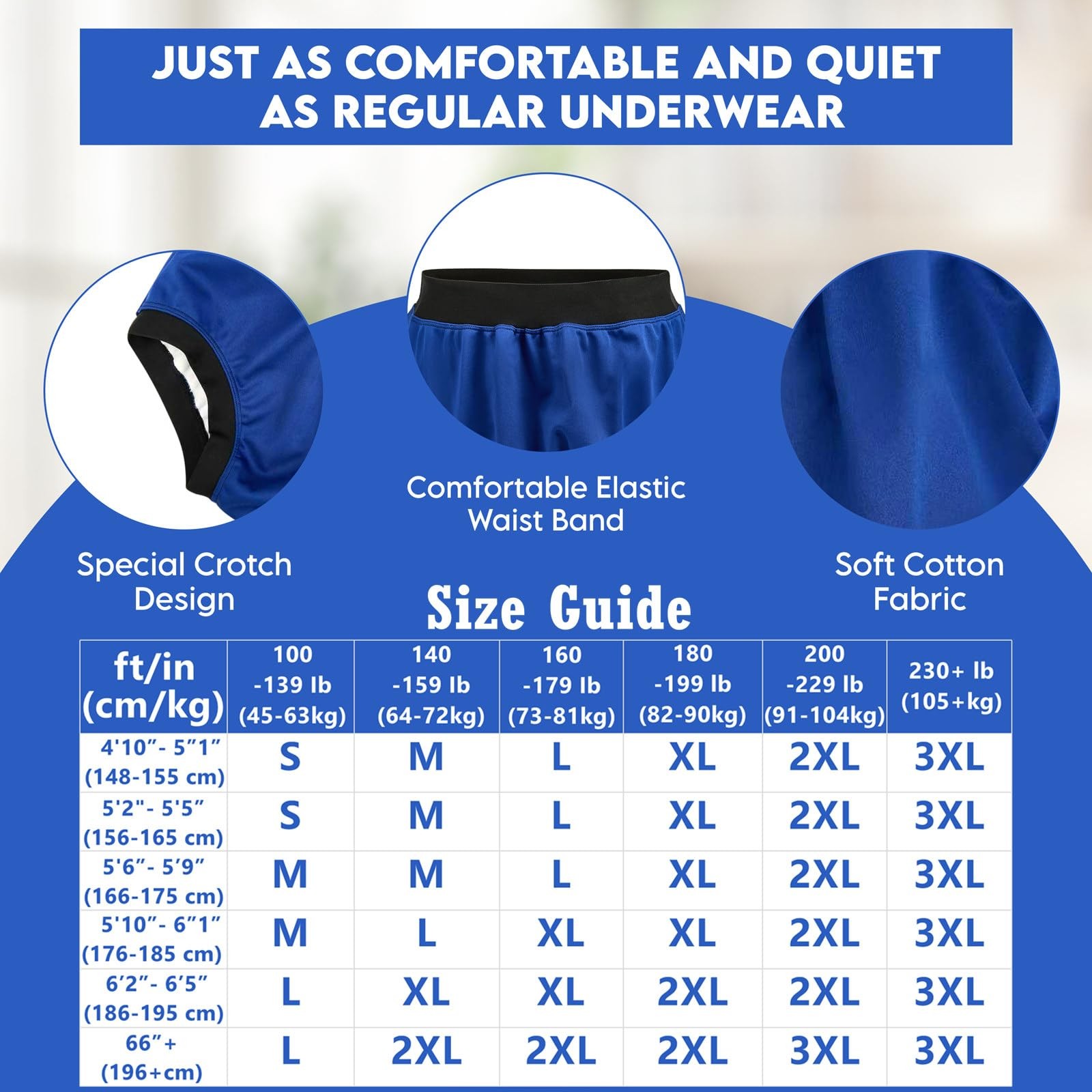 Adult Plastic Diaper Covers Waterproof, Leakproof Rubber Incontinence Pants W…