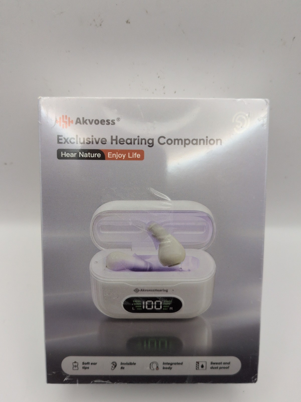 Akovess Hearing Aids for Seniors with Noise Cancellation & UV Cleaning, OTC 3