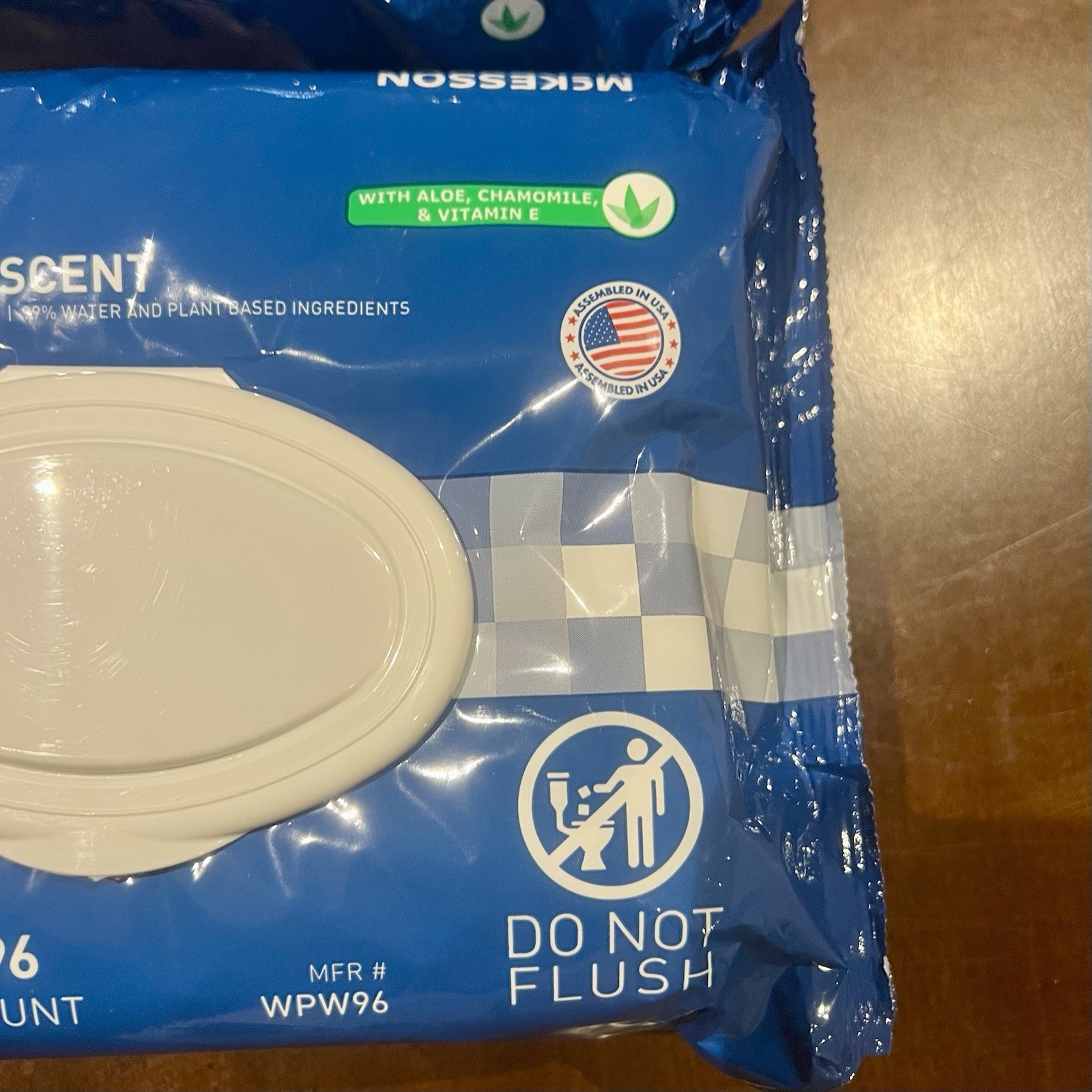 McKesson Best Washcloth Disposable Wipes for Adults 2 Pack 96 Count Per Pack New