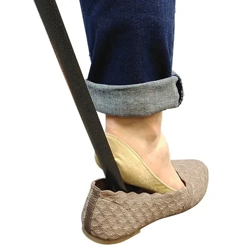 Get Your Shoe On Metal Shoehorn, 30 inches long