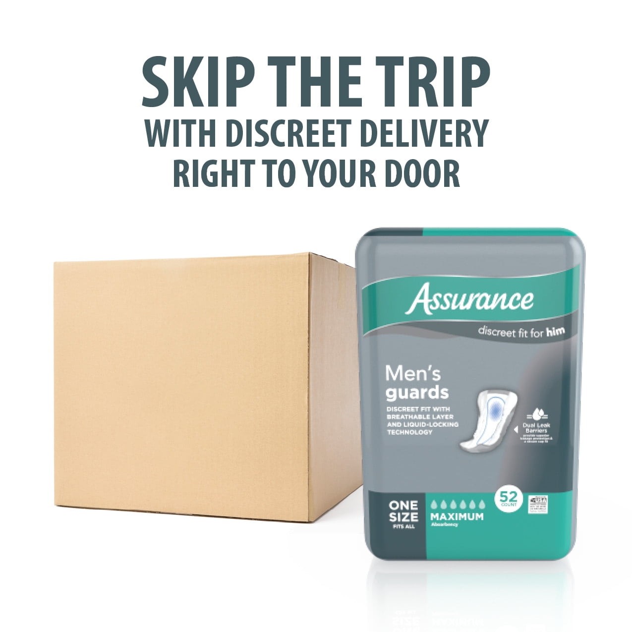 Men’s Guards, Maximum Absorbency, 52 Count