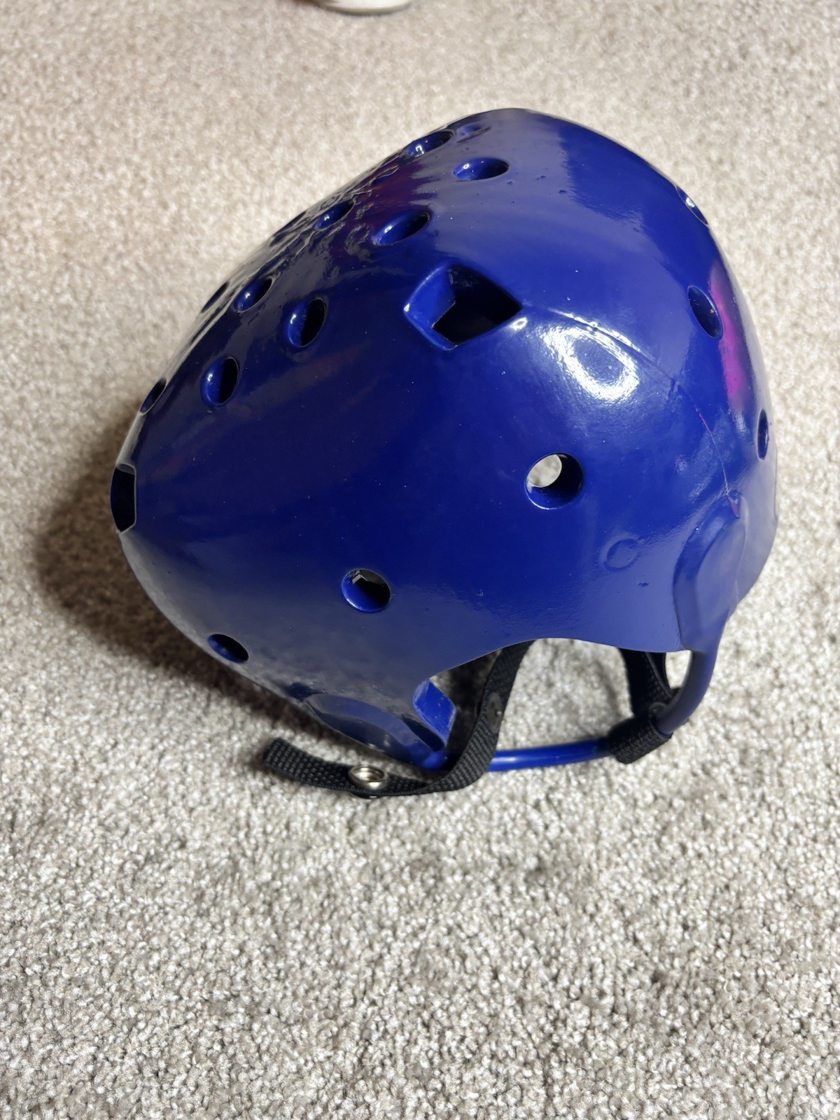 Danmar Full Coverage Soft Shell Helmet w/ Strap 908, XL ,Blue,26in
