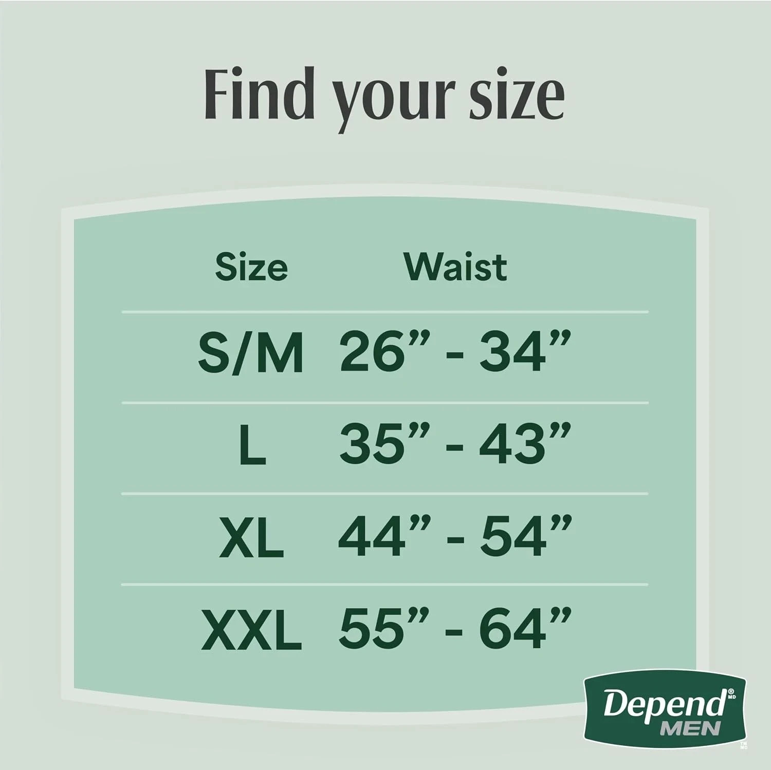 Depend Fresh Protection Men’s Incontinence Underwear, LARGE, 28 Ct (2176)