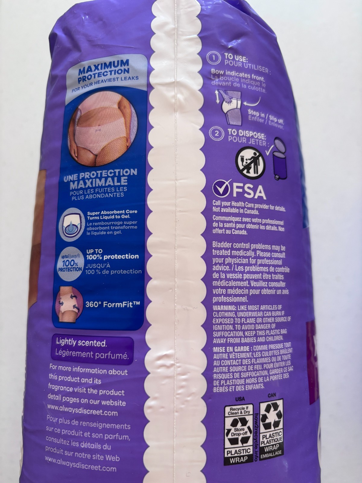Always Discreet Underwear XL