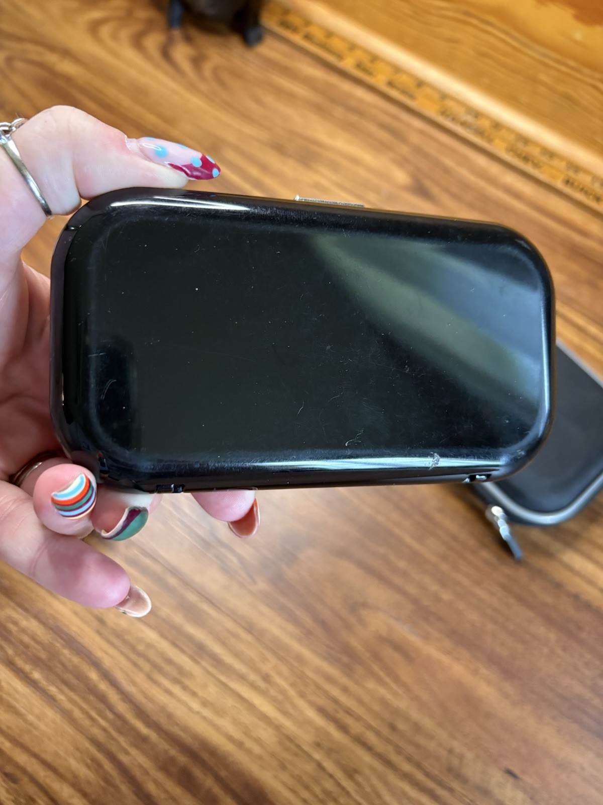 4 Cochlear Hearing Aid Accessory Storage Case Black Zippered Hardcase