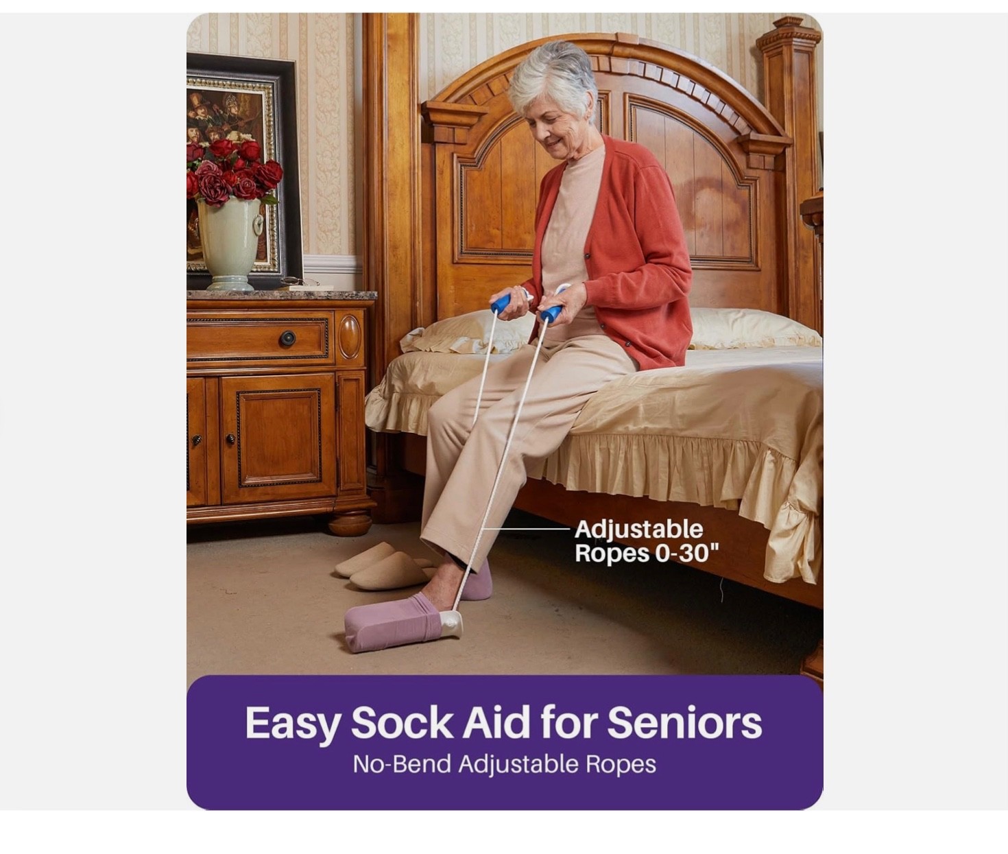KEKOY Sock Aid for Putting on Socks, Sock Assistant Device No Bending QWQ01