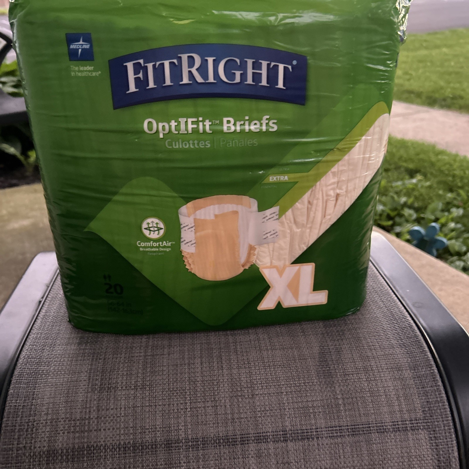 FitRight OptiFit XL Adult Diapers with Tabs, 20 Count, 56-64 Inch Waist