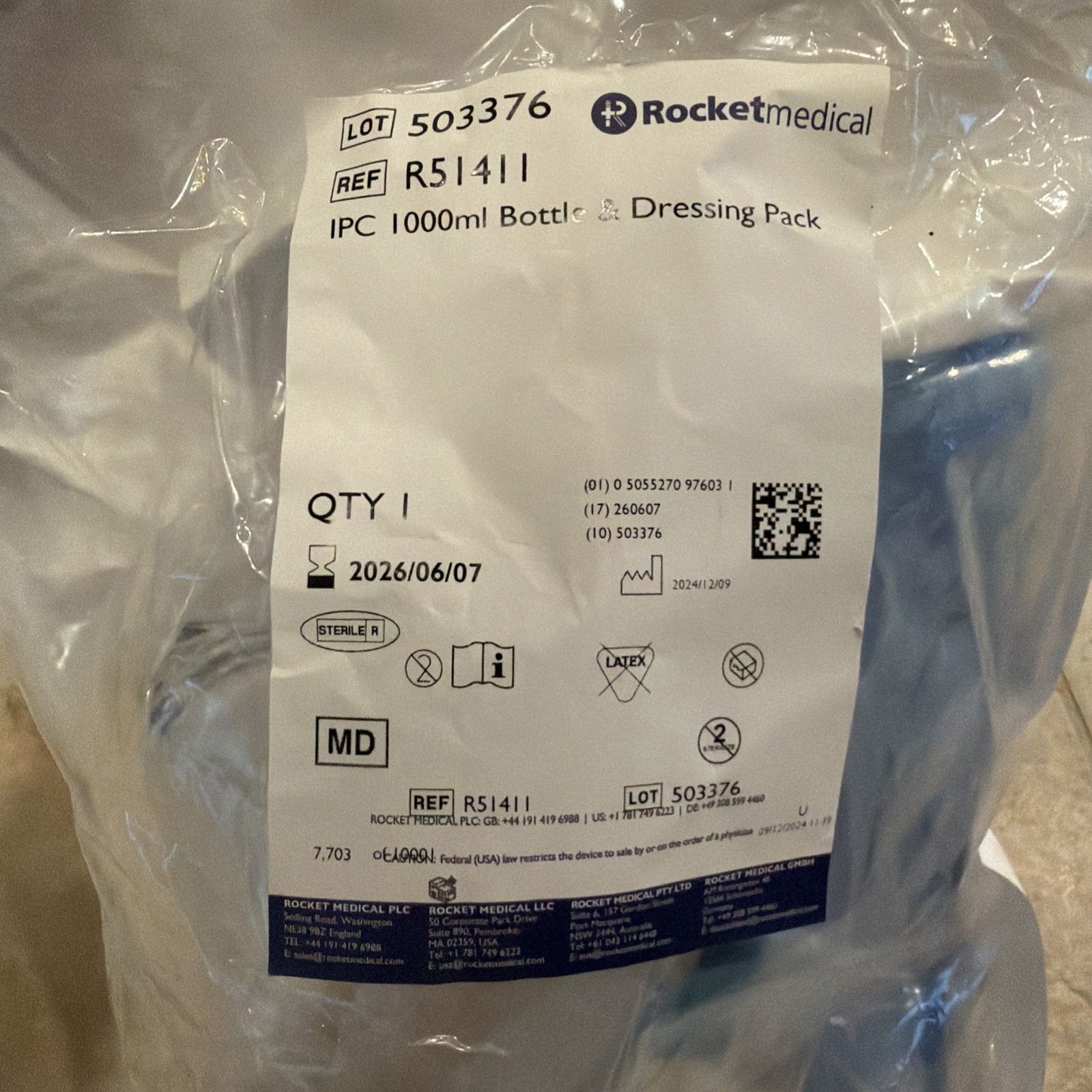 – General • ROCKET MEDICAL For Sale ROCKET MEDICAL R51411 ROCKET Exp 6/7/26