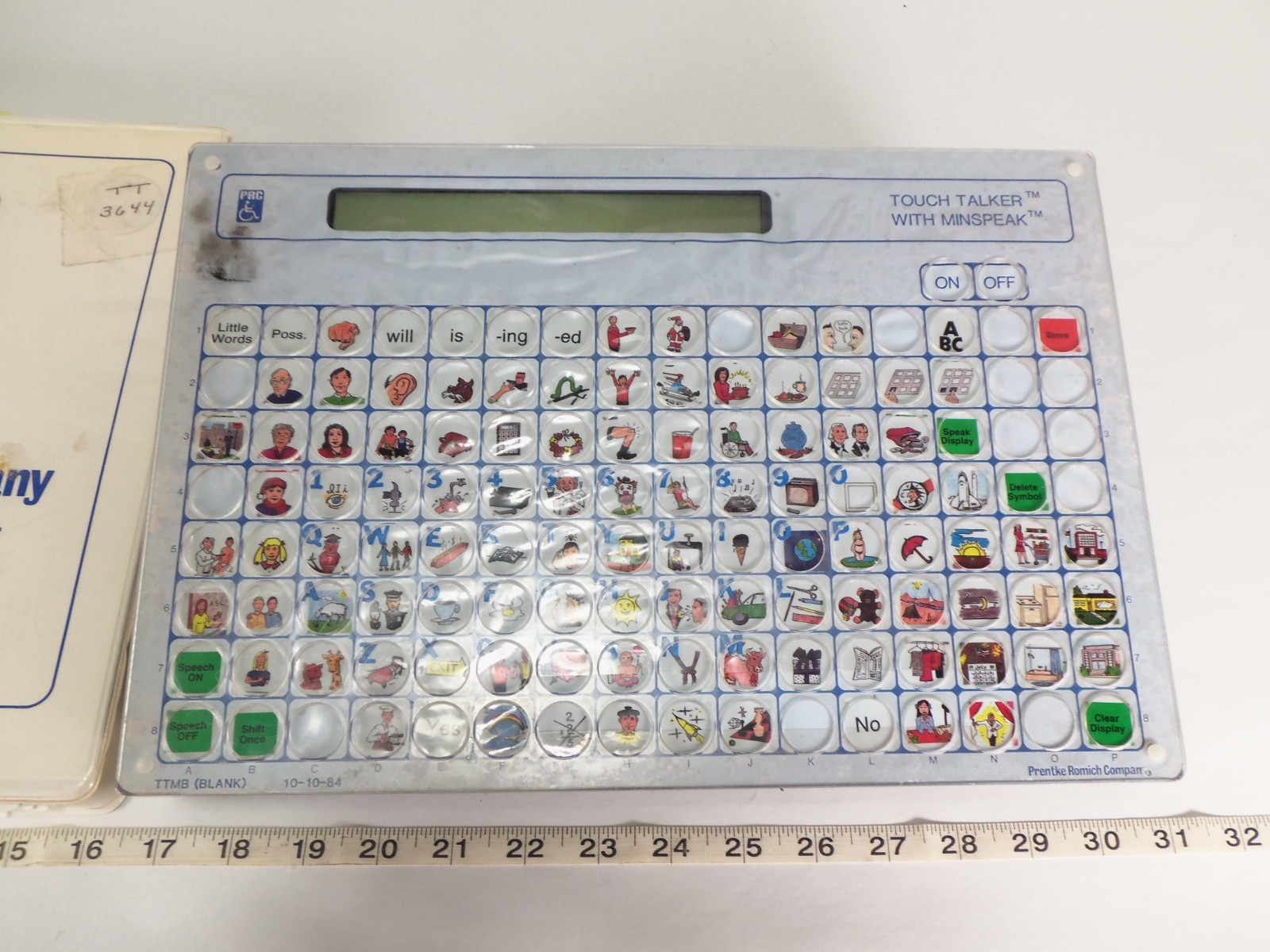 PRC Touch Talker with Minspeak for Disability Hearing Speech Tool with Manual