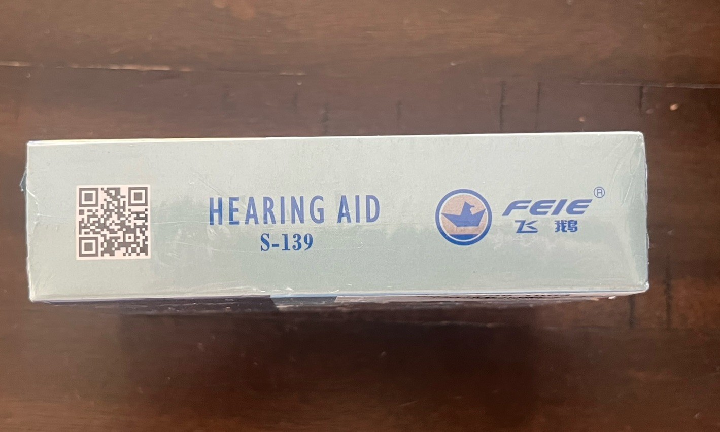 FEIE S-139 ear hearing aid device, NEW Unopened