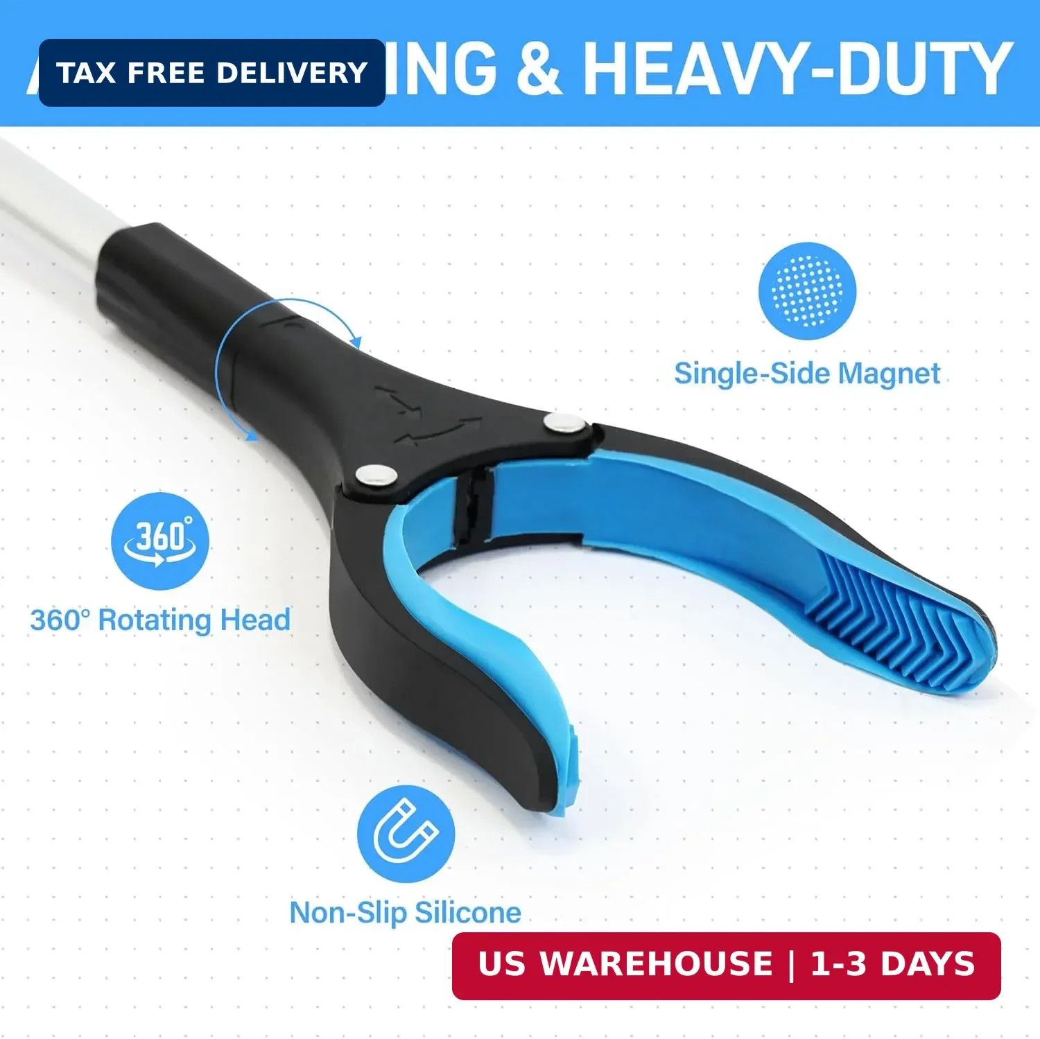 Grabber Reacher Tool for Seniors,36″ Foldable Reacher Grabbers Pickup Stick with