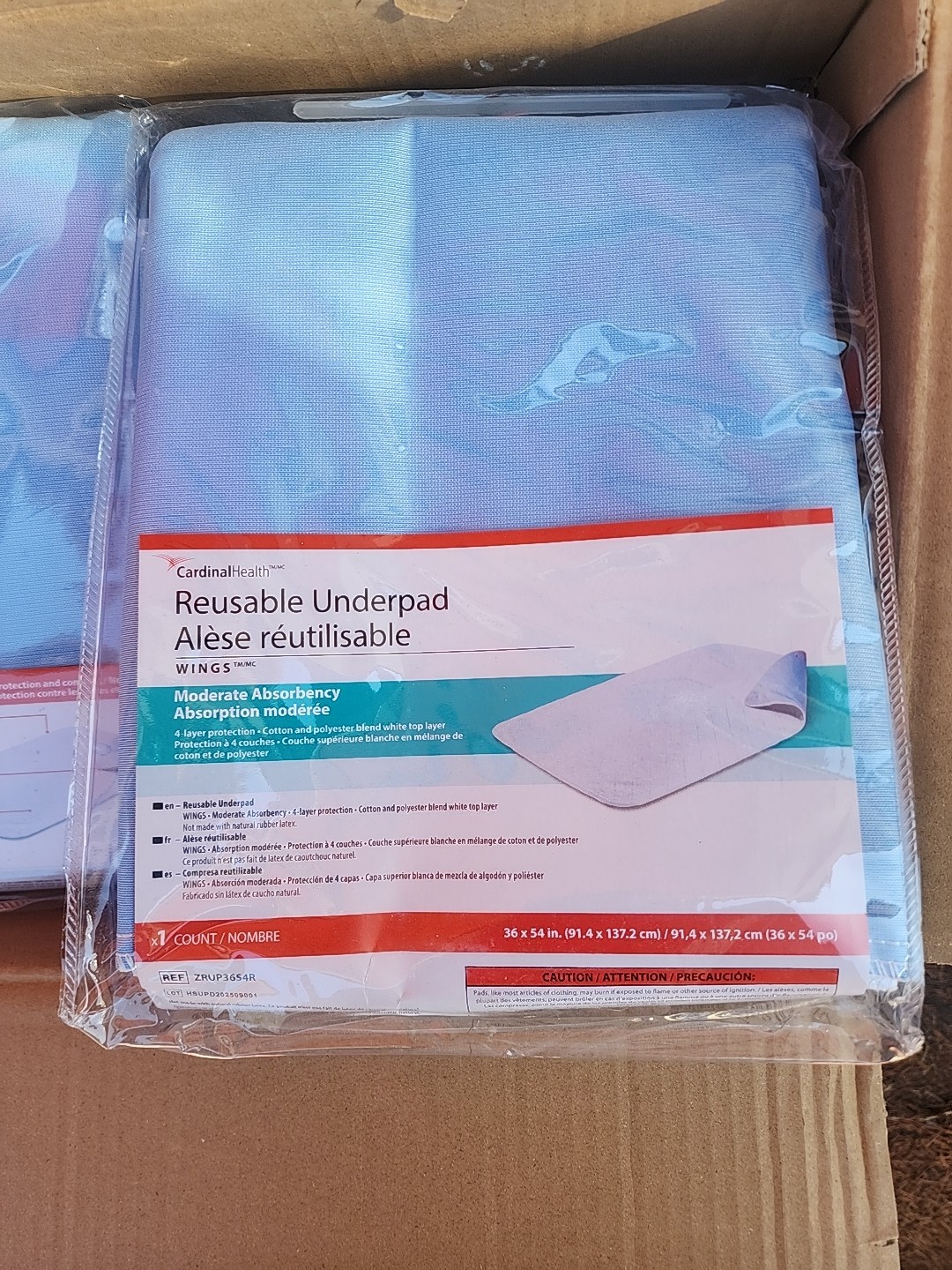2 ReliaMed Reusable Washable Bed Pads Incontinence Underpads 36X54″ ZRUP3654R