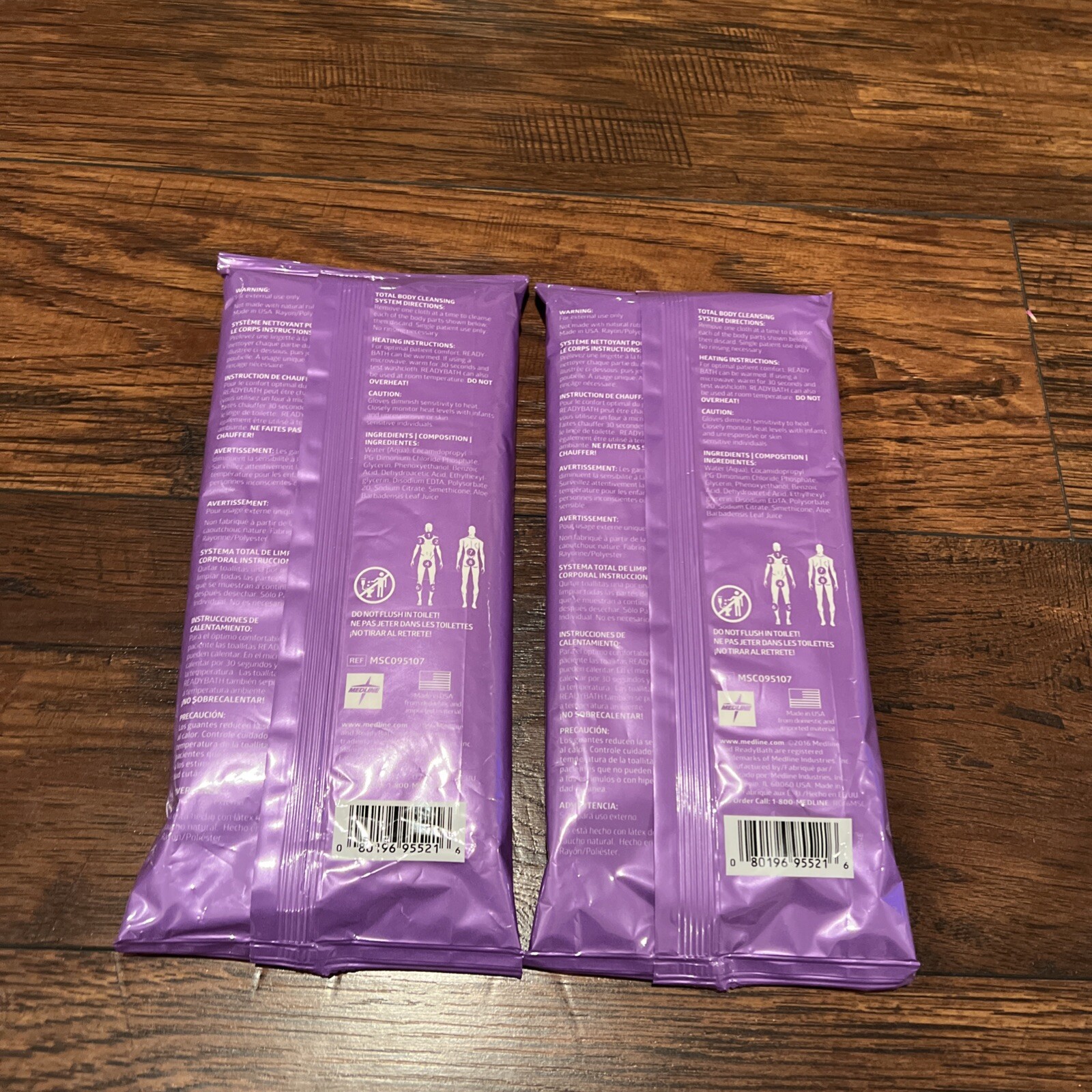 (Lot of 2) Ready Bath Select Antibacterial Bathing Cloth – 8 Washcloths Per Pack
