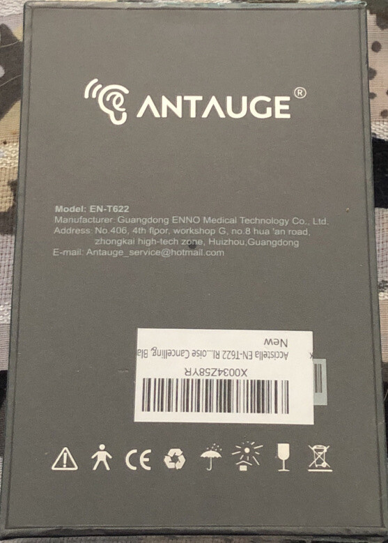 Factory Sealed EN-T622 Black-Right-Hearing Aid Receiver In Canal Hearing Ampli..