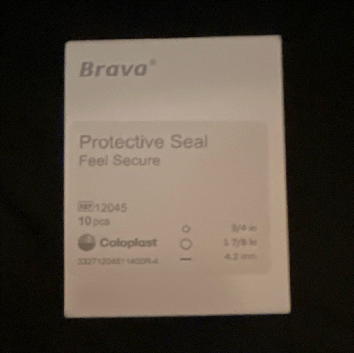 Coloplast Brava Protective Seal Ring 12045, 18mm (3/4 in), 10 pcs