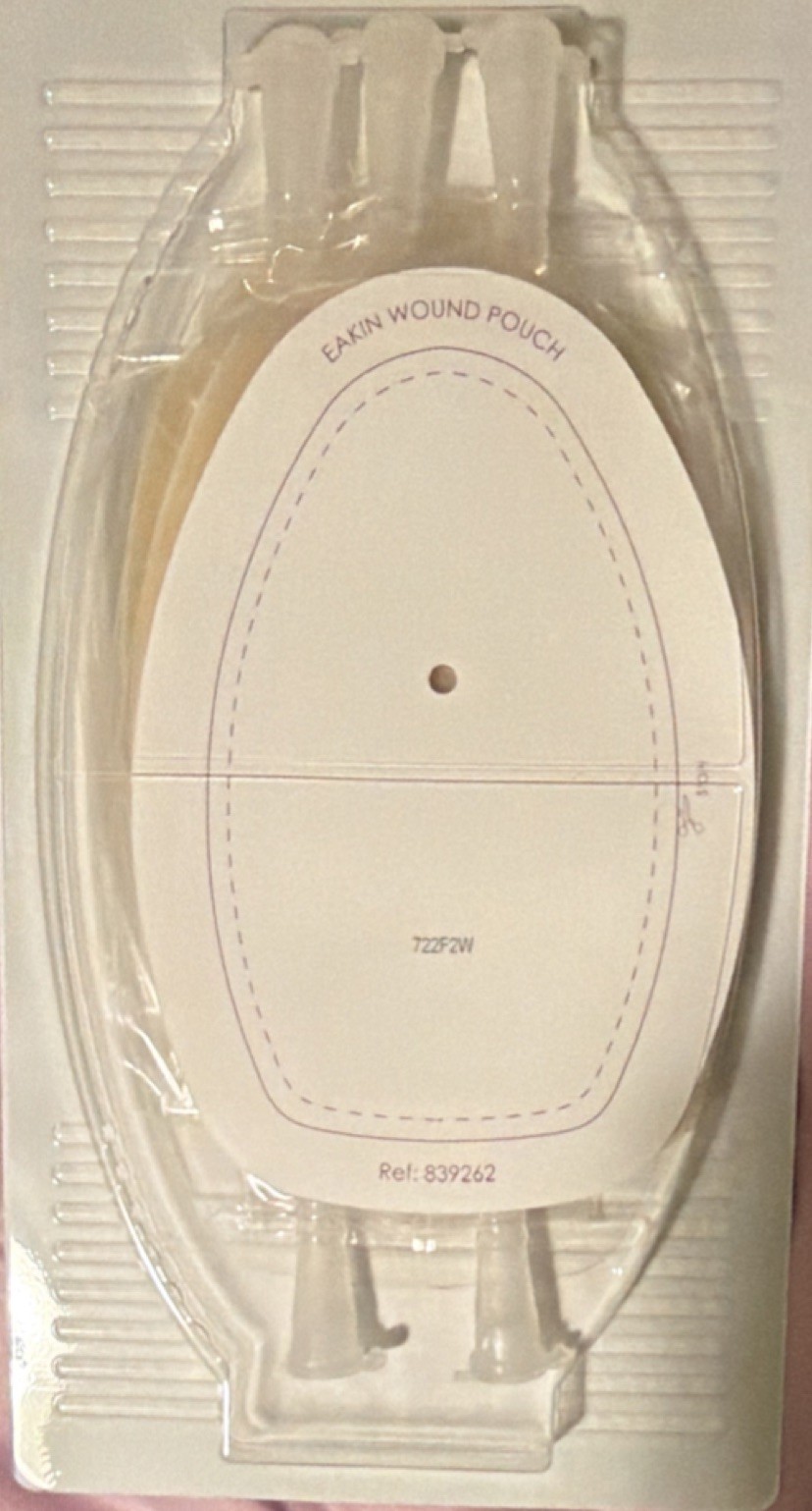 Eakin Wound Drainage Collector Clear Oval 6.9×4.3 839262 Plastic
