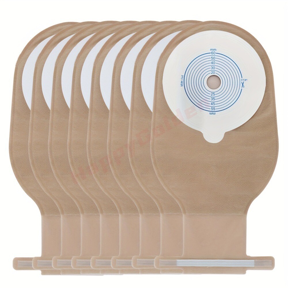 20Pcs Colostomy Bag with Closure, Ostomy Supplies, One-Piece Ostomy Bags