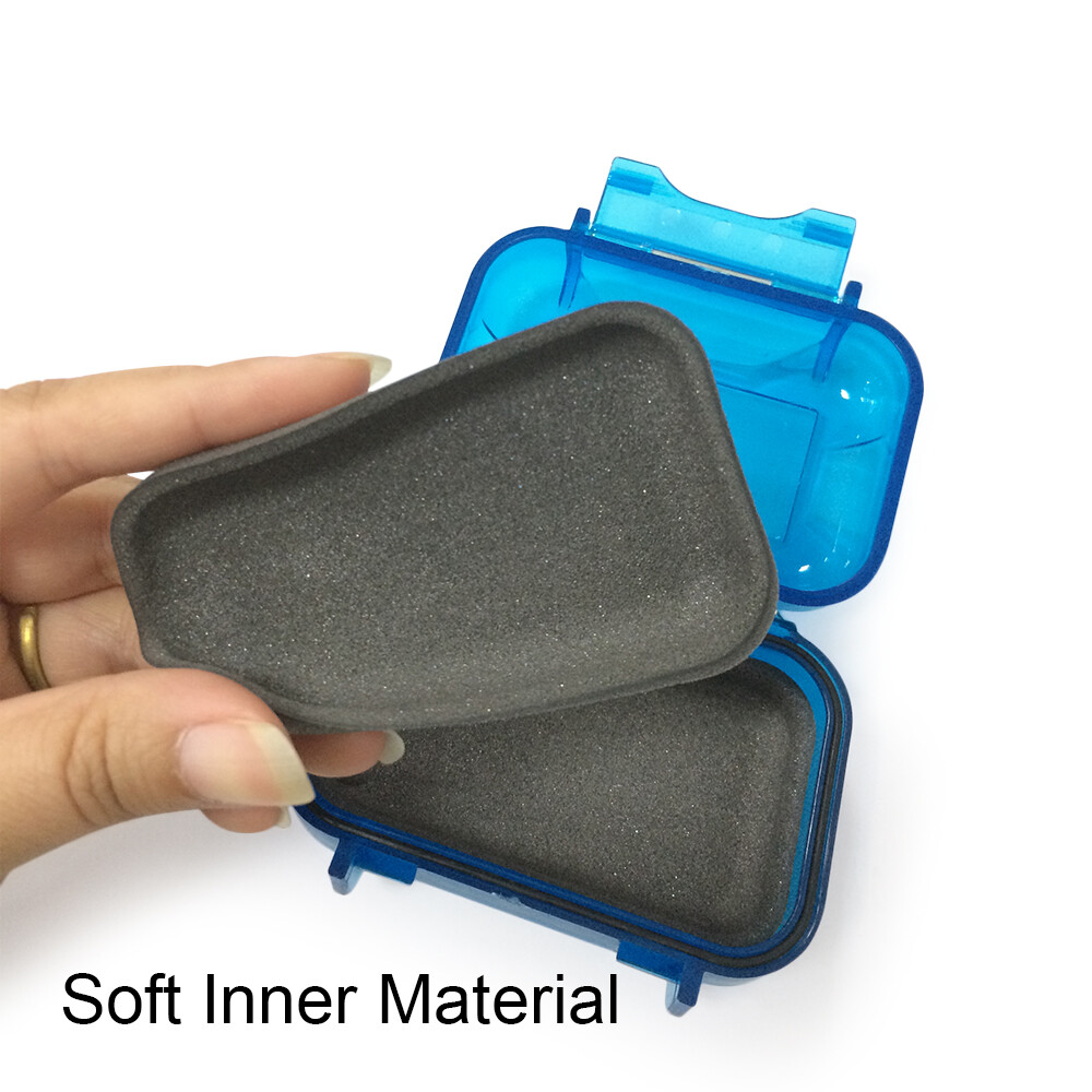 Waterproof Hearing Aid Hard Case IEM Earphone Storage Carrying Box Holder Small