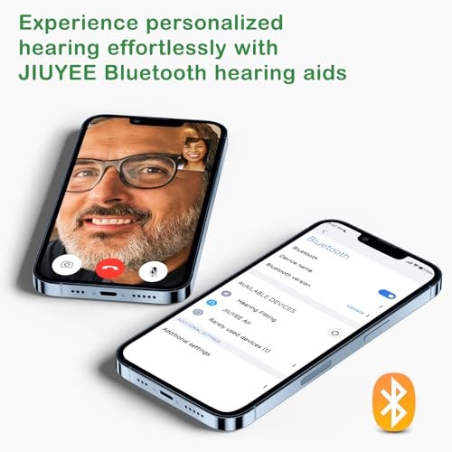 Jiuyee Bluetooth Hearing Aids Mild Moderate OTC Self-Fitting – Green
