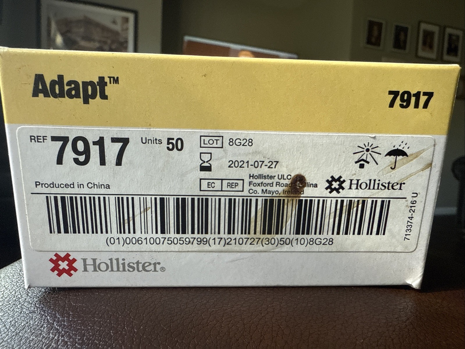 Hollister 7917 Adapt Skin Barrier Wipe Box of 50