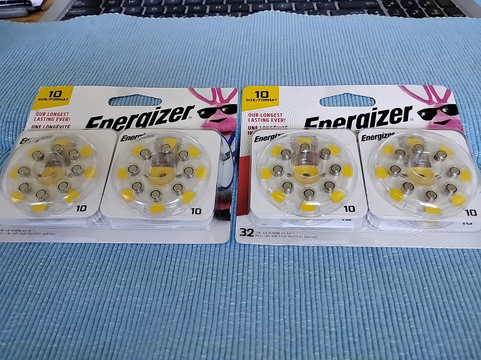 Energizer Hearing Aid Batteries Size 10 Yellow Tab 32 Pack Lot Of 2 Exp 04/27 #9